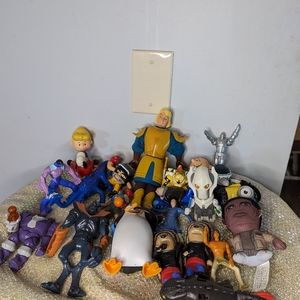 Lot of kids meal toys happy meals McDonald's burger king